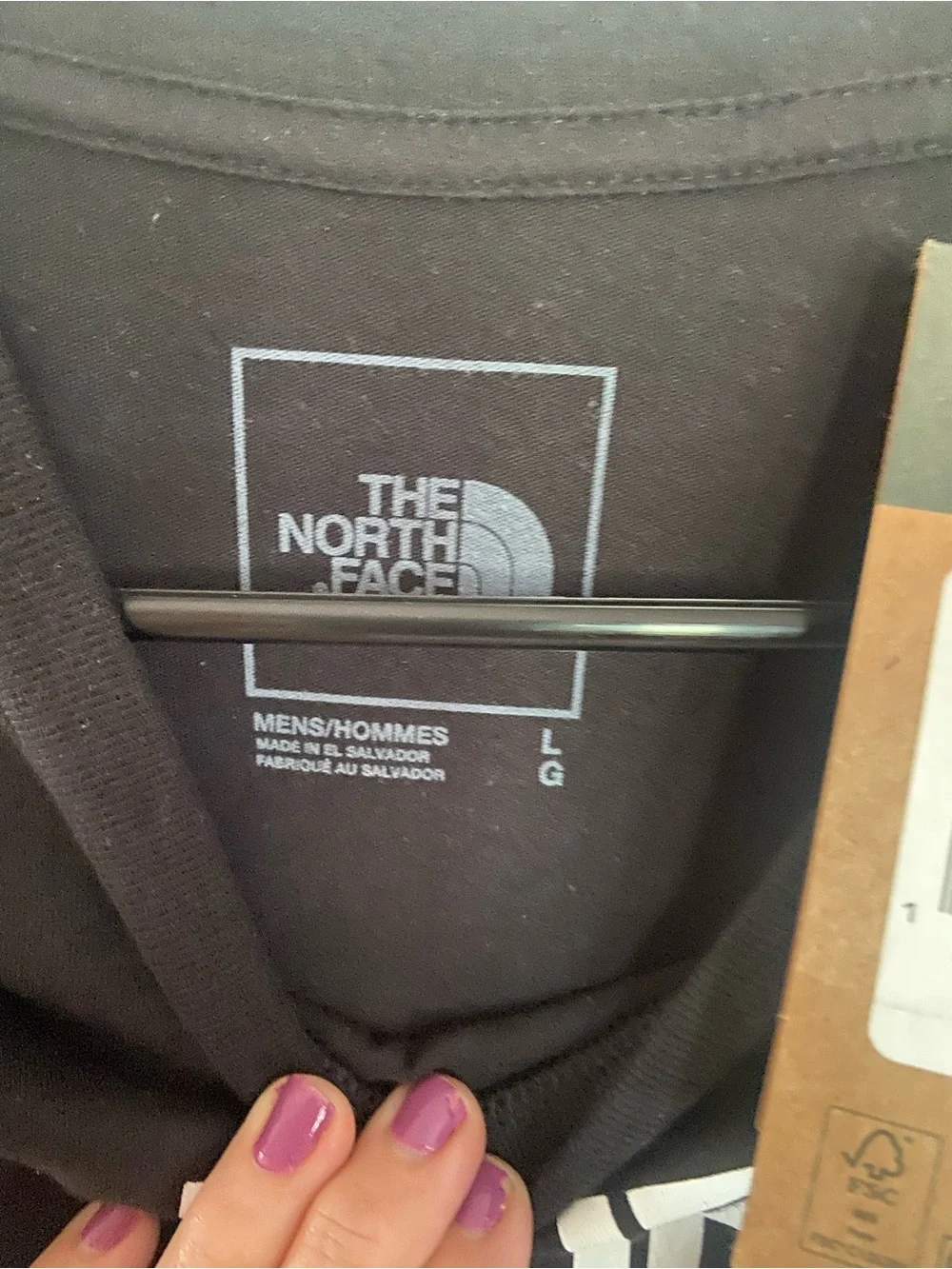 NWT Mens The North Face black t-shirt (Large)
